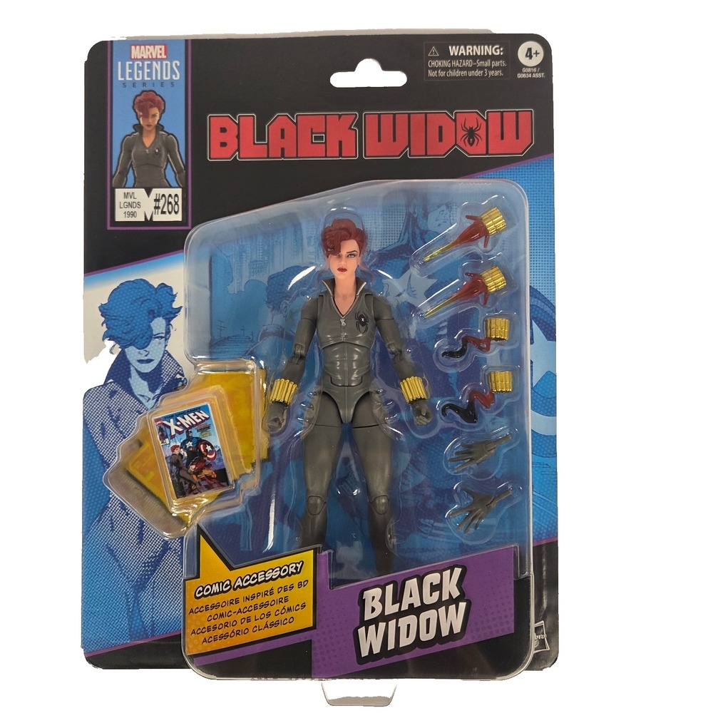 Hasbro Marvel Legends Black Widow 6 Inch Figure Gray New Uncanny X-Men 268 Comic